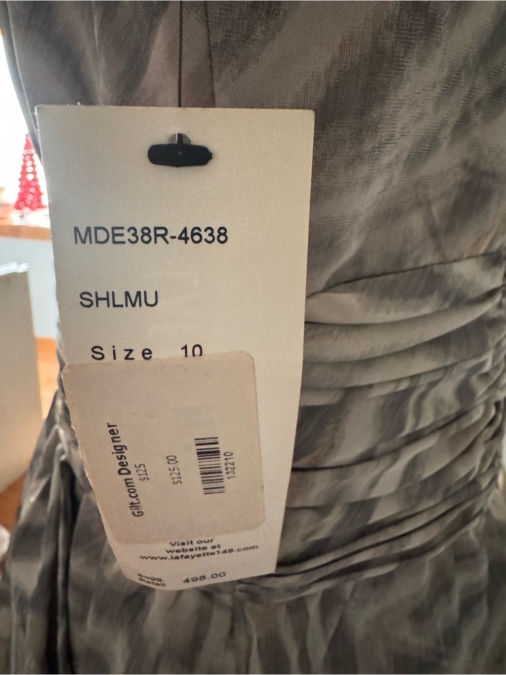 LAFAYETTE 148 NewYork sheath neutral midi dress size 10 - Picture 6 of 14